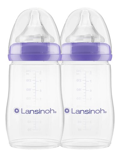 2 Drinkflessen & NaturalWave® spenen 330ml - 2 Drinkflessen & NaturalWave® spenen 330ml -