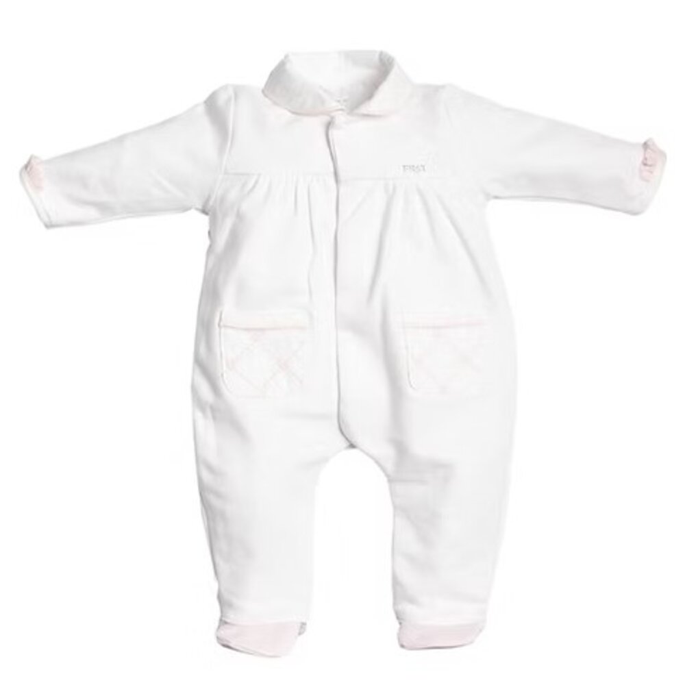romper verso hart organza signature White/pink