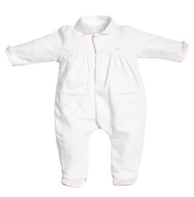 romper verso hart organza signature White/pink