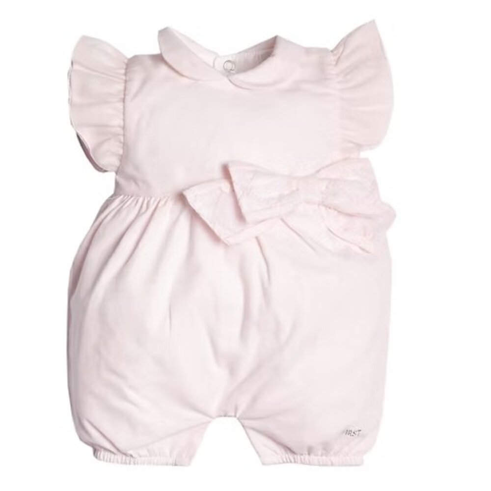 Romper met organza strik signature Pink