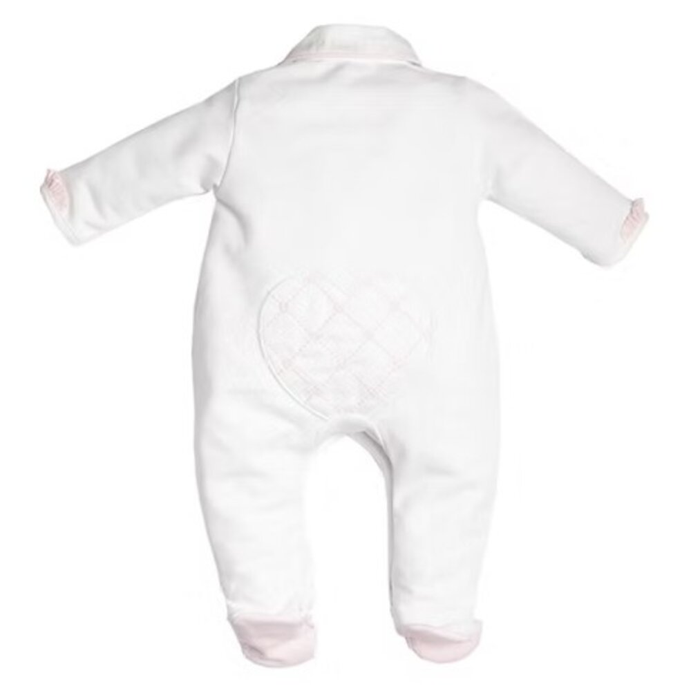 romper verso hart organza signature White/pink