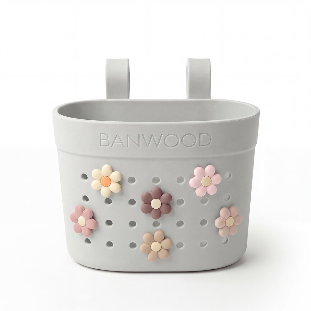 Pin & Ride fietsmandje Ivory