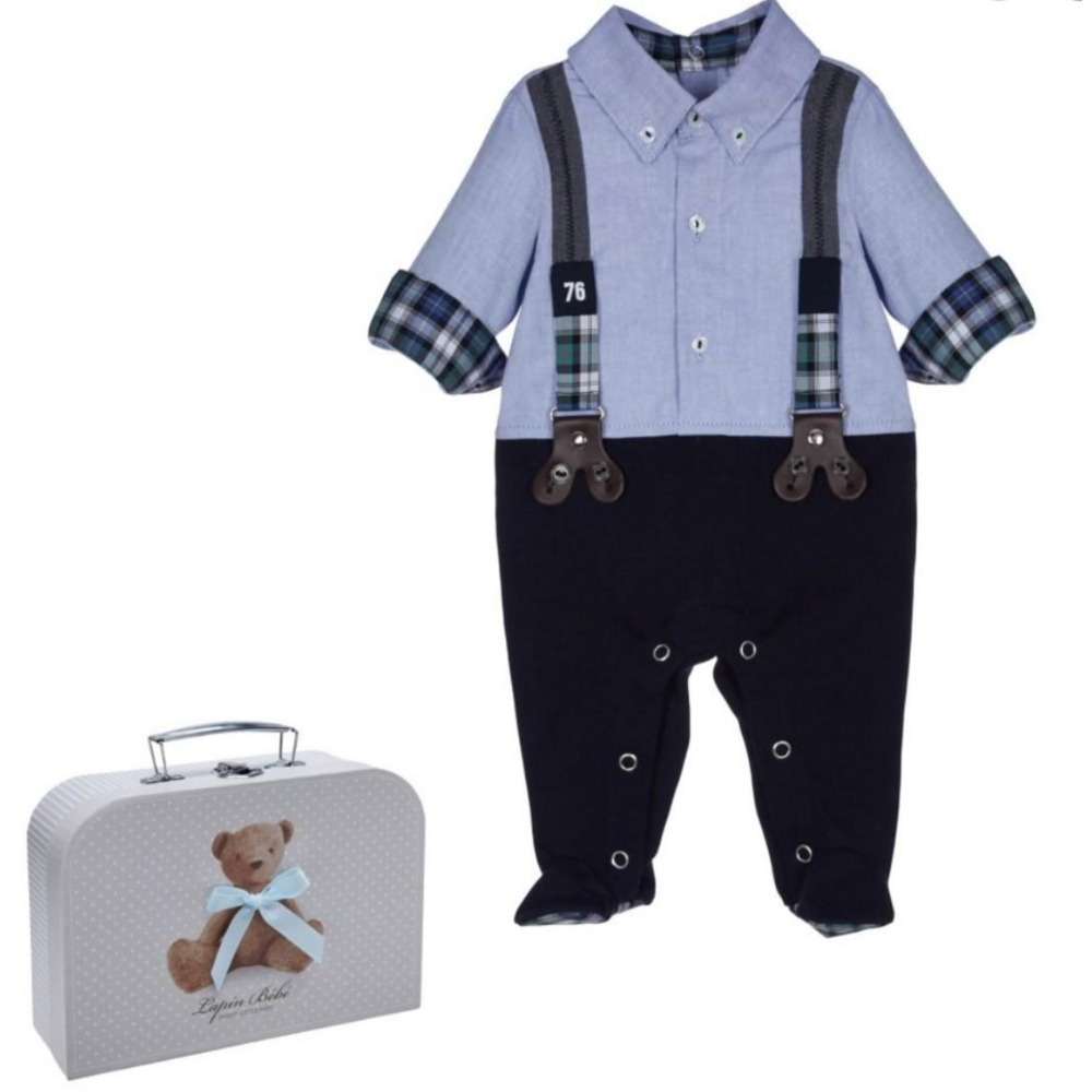 Babypakje hemd Blauw