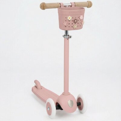 Pin & Ride fietsmandje Dusty rose
