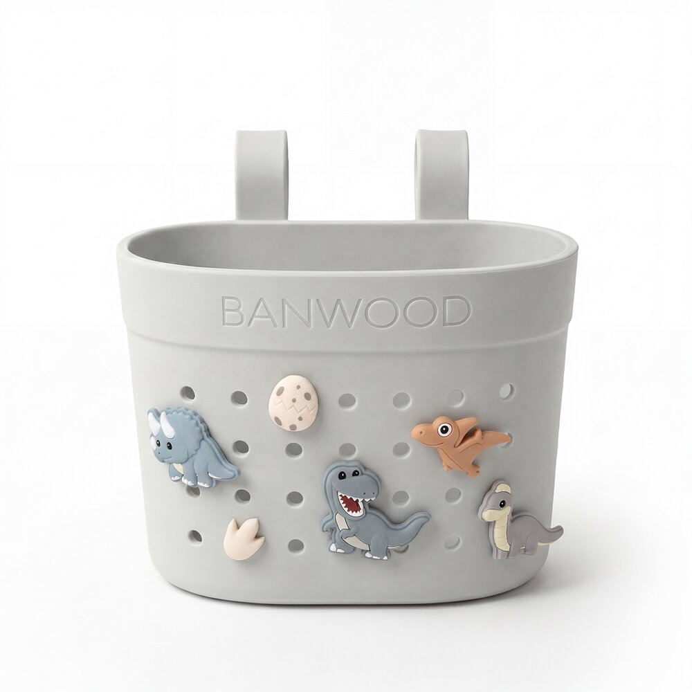 Pin & Ride fietsmandje Ivory