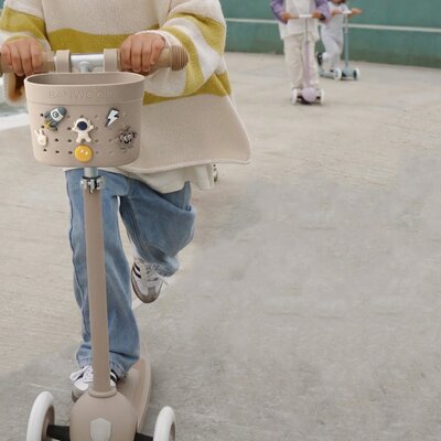 Pin & Ride fietsmandje Sand