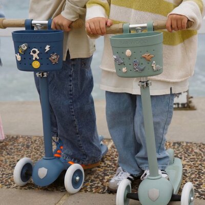 Pin & Ride fietsmandje Teal