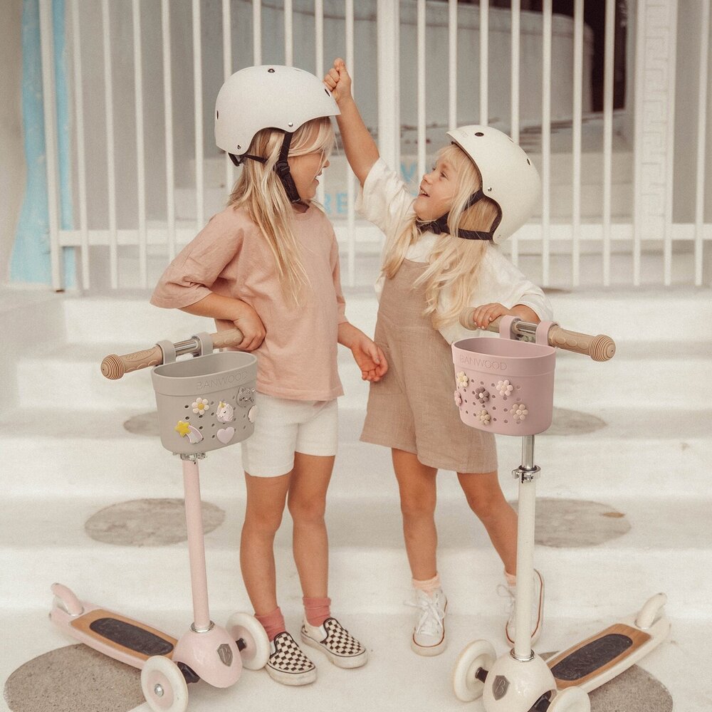 Pin & Ride fietsmandje Faded Pink