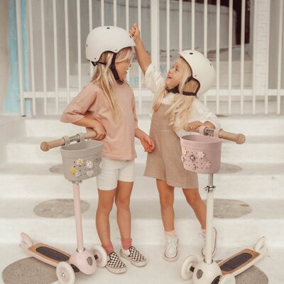 Pin & Ride fietsmandje Faded Pink