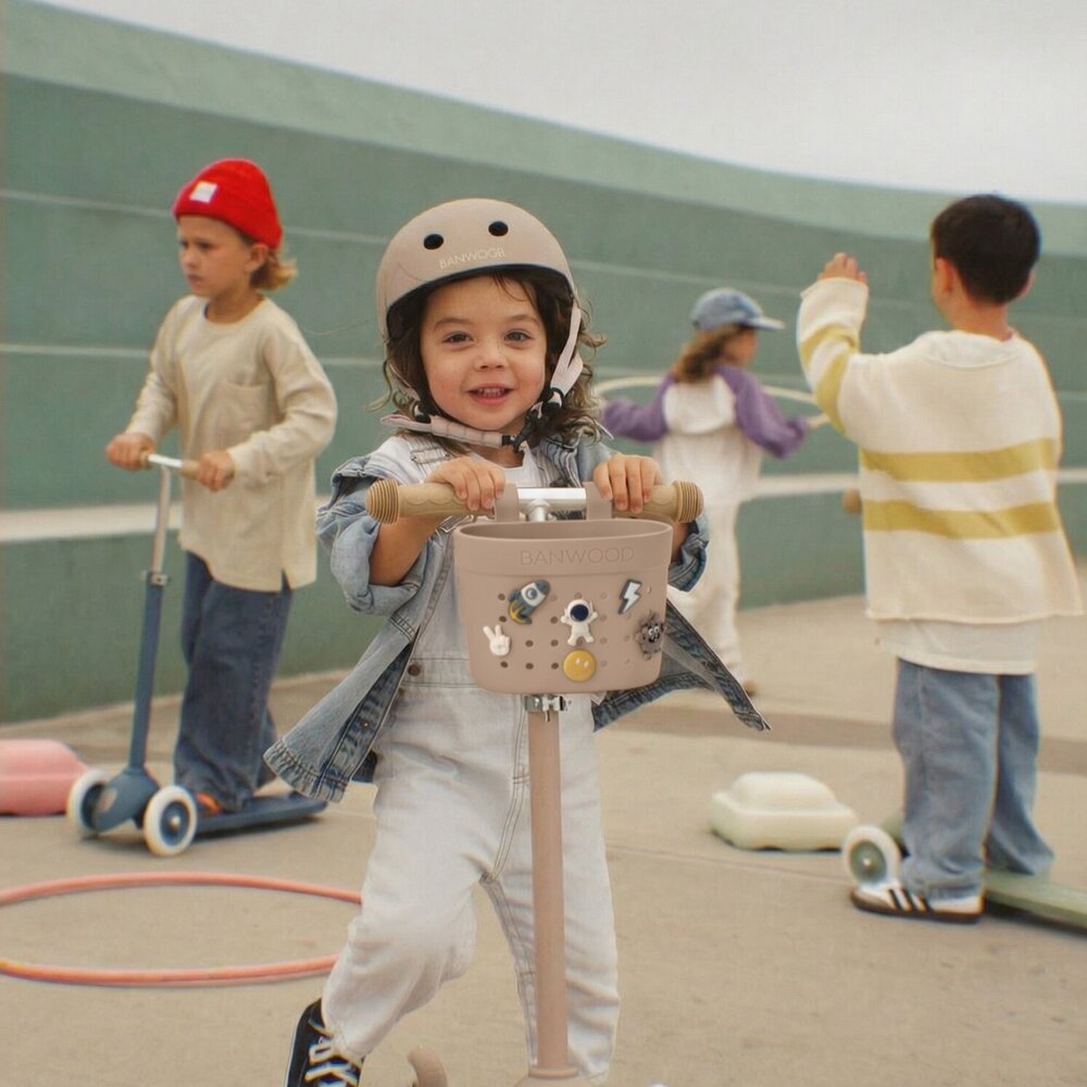 Pin & Ride fietsmandje Sand