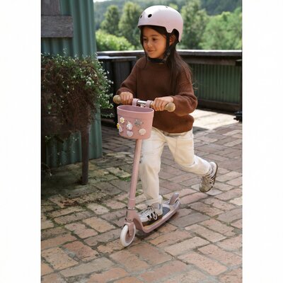 Pin & Ride fietsmandje Dusty rose