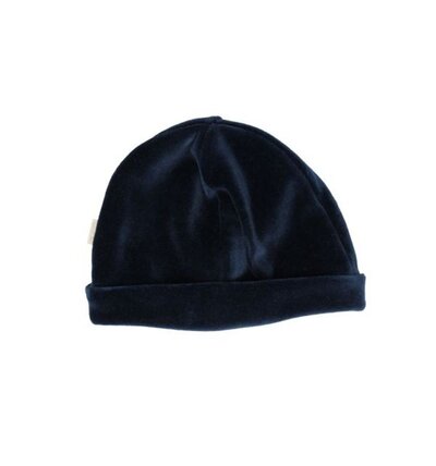 Babymuts velours Navy