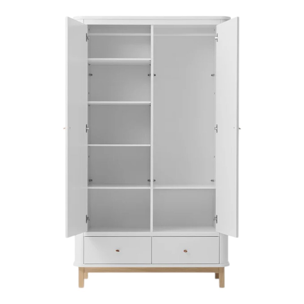 Wardrobe 2 doors White/oak