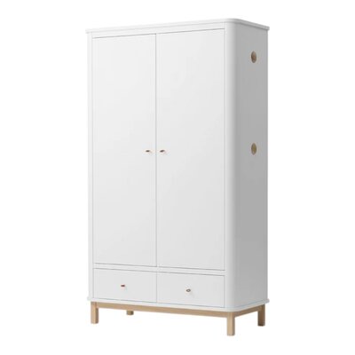 Wardrobe 2 doors White/oak
