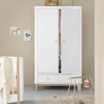 Wardrobe 2 doors White/oak