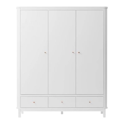 3-deurs kast White
