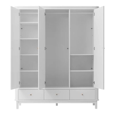 Wardrobe 3 doors White