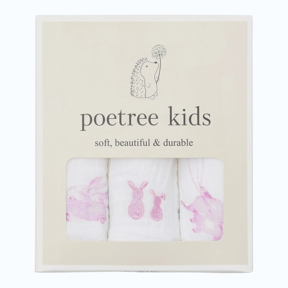 Hydrofiele doekjes 3-pack Pink Dreams