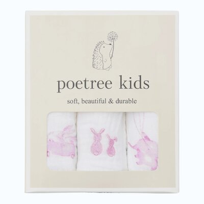 Hydrofiele doekjes 3-pack Pink Dreams