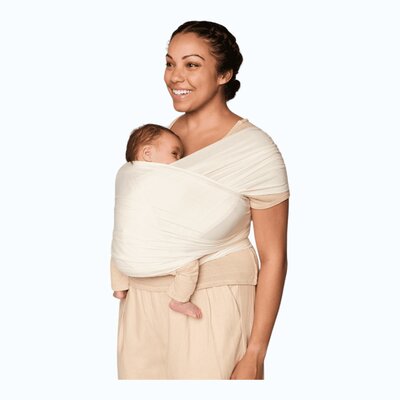 Draagdoek aura wrap - sustainable mesh Cream