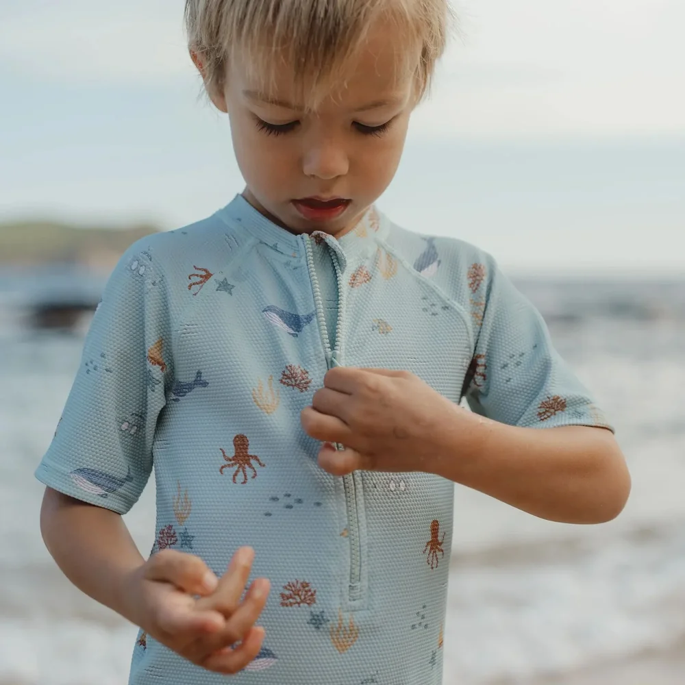 Zwempak korte mouwen Ocean Friends Zwempak korte mouwen Ocean Friends