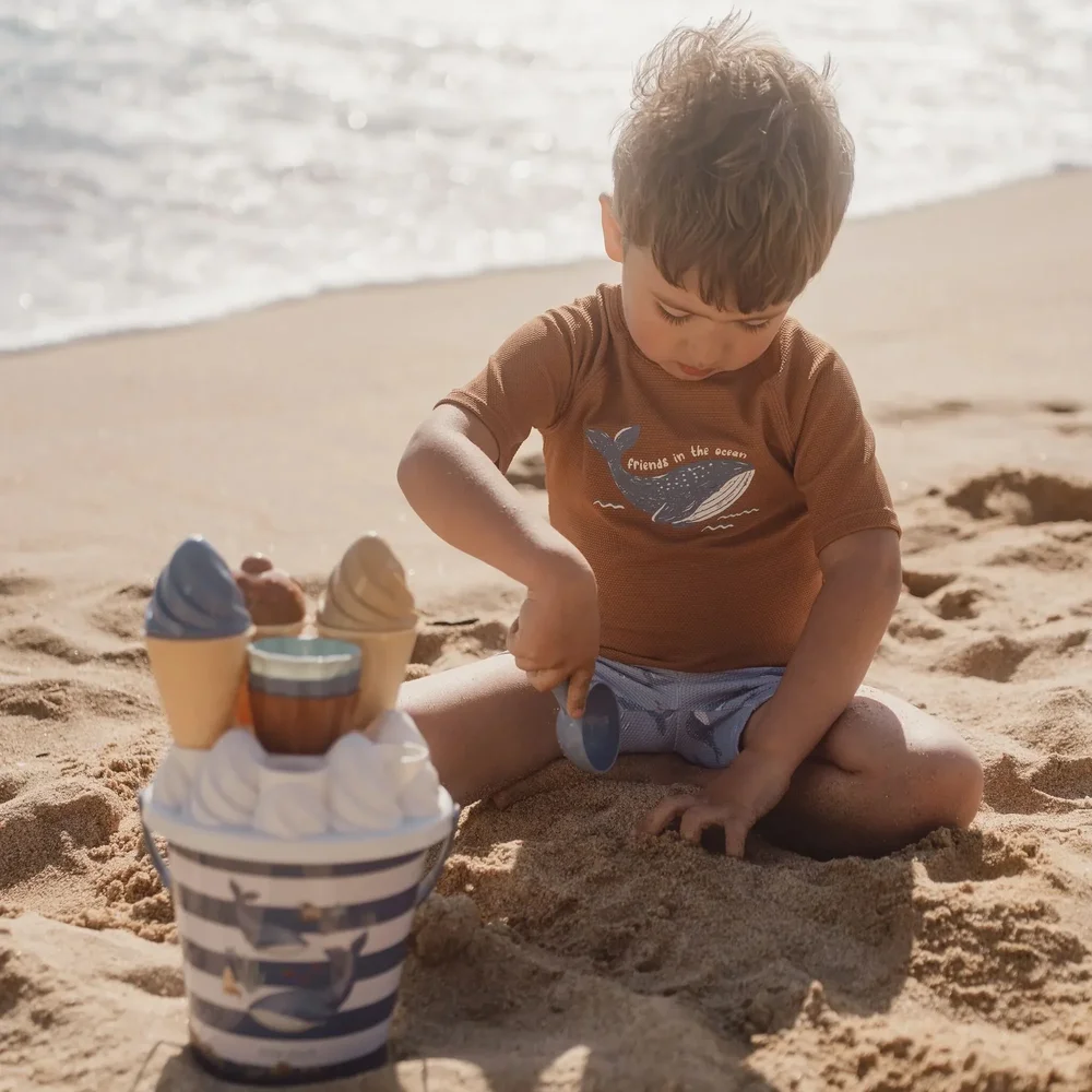 Zwemshirt korte mouwen Sunny Brown Zwemshirt korte mouwen Sunny Brown