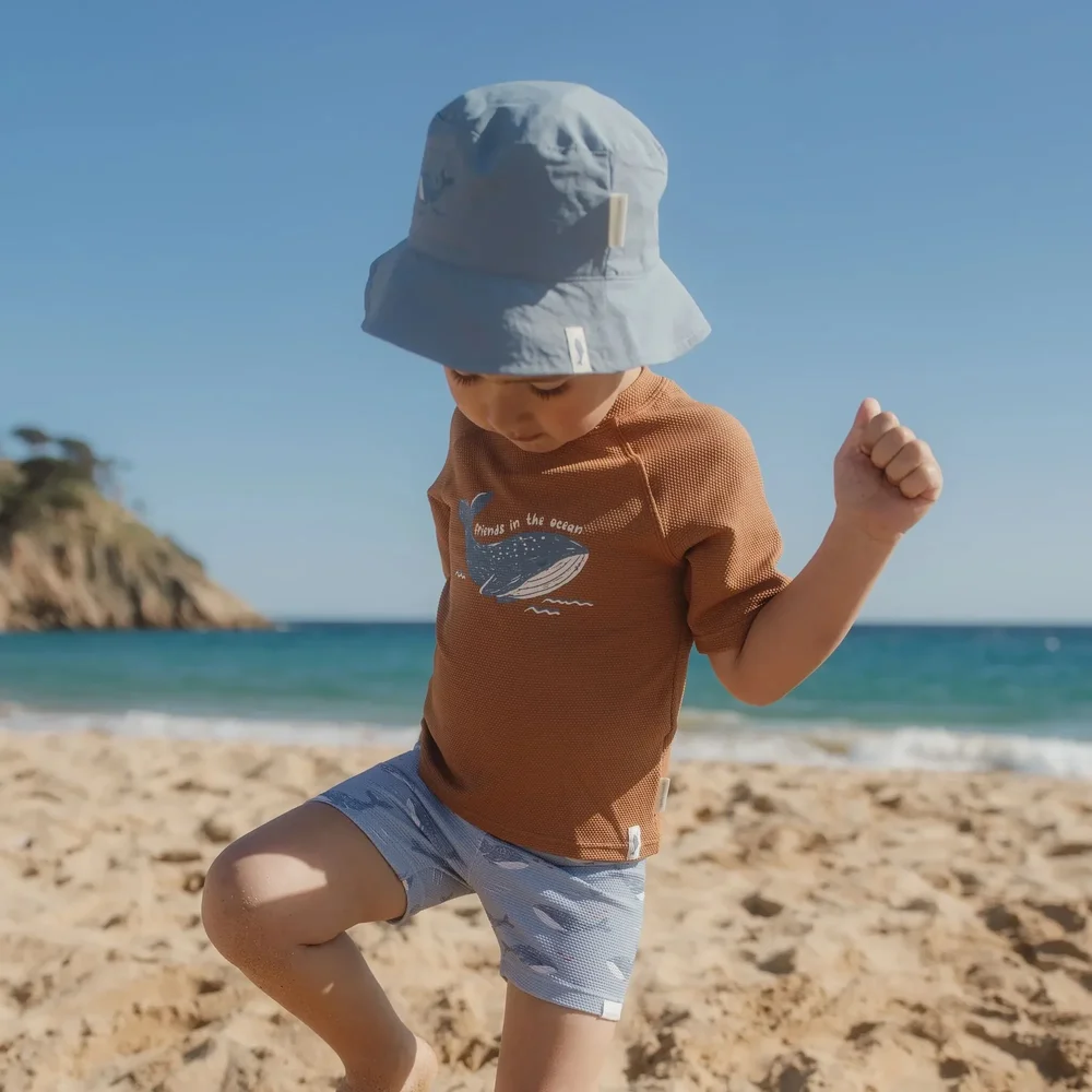 Zwemshirt korte mouwen Sunny Brown Zwemshirt korte mouwen Sunny Brown