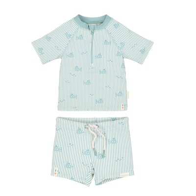 Short Sleeve Swim Shirt and Shorts Ocean Adventure