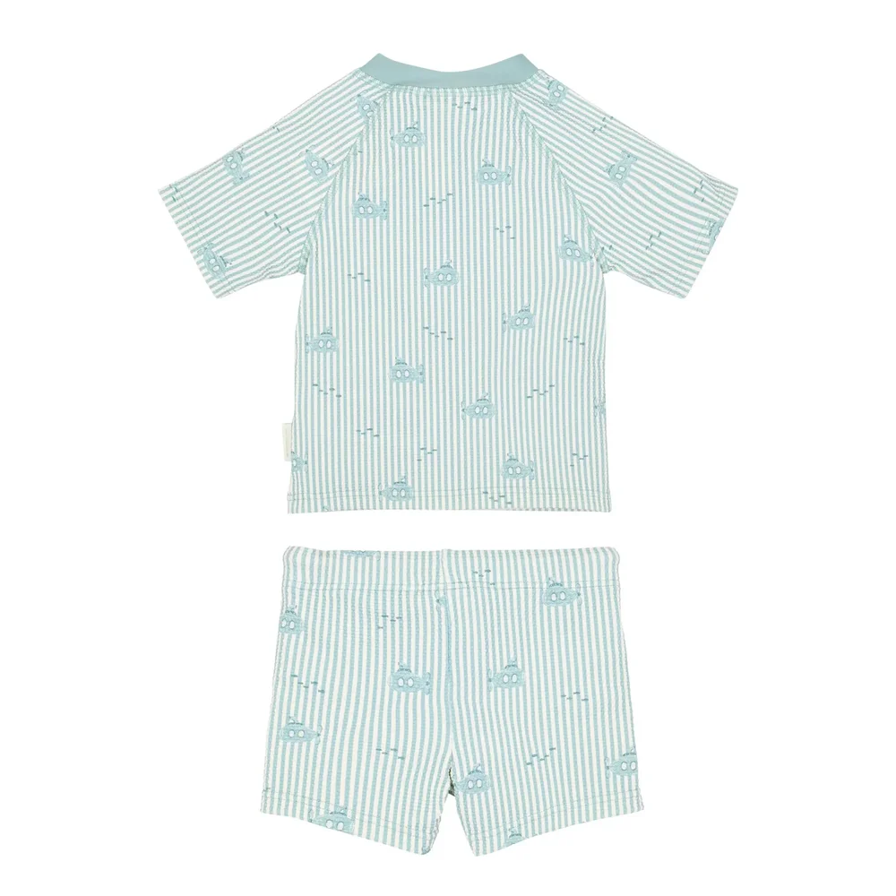 Short Sleeve Swim Shirt and Shorts Ocean Adventure