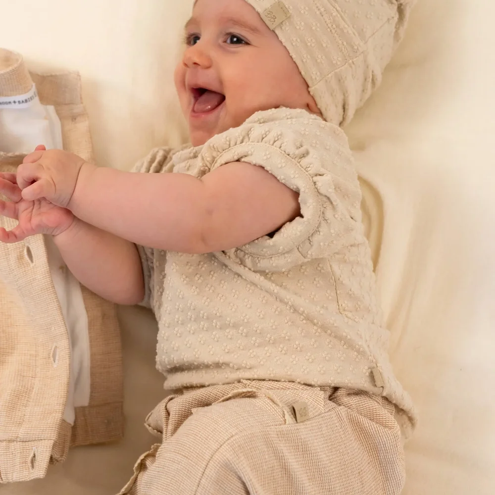 Puff T-Shirt korte mouwen Almond Cream