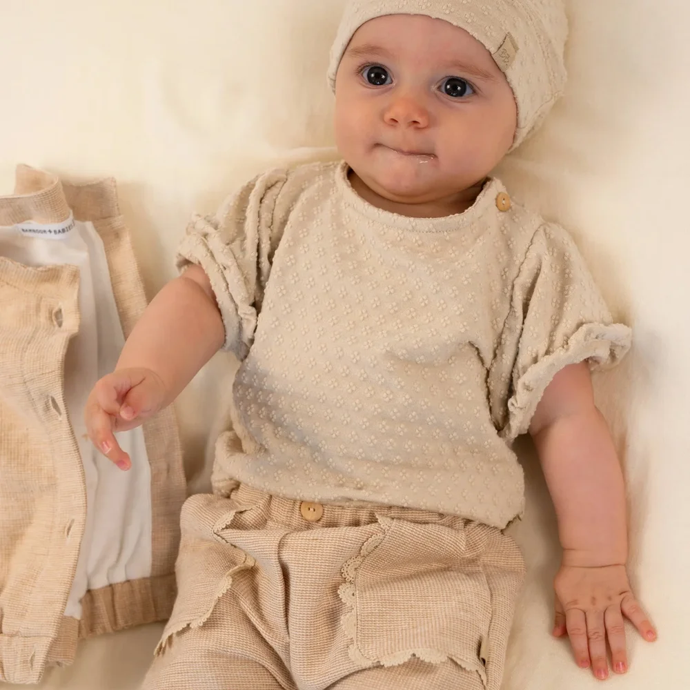 Puff T-Shirt korte mouwen Almond Cream