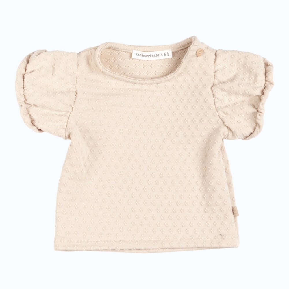 Puff T-Shirt korte mouwen Almond Cream