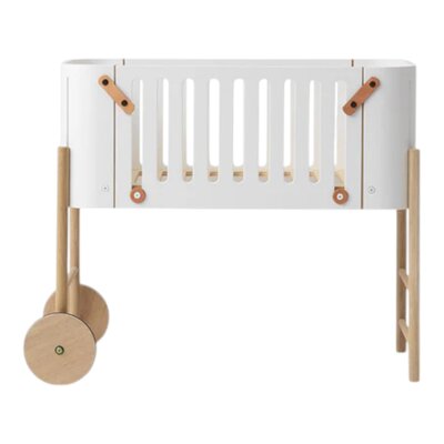 Co-sleeper incl. omvormbare bank, 42x82 cm White/oak