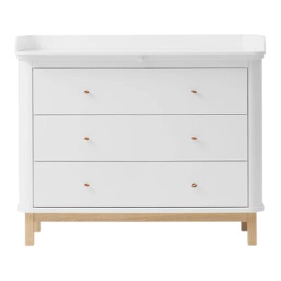 Commode 3 lades White/oak