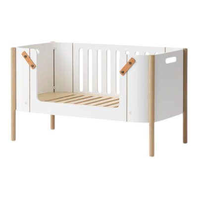 Co-sleeper incl. omvormbare bank, 42x82 cm White/oak