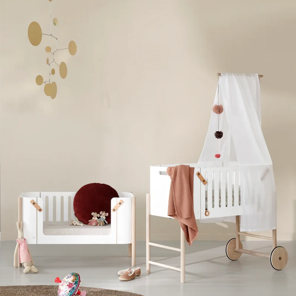 Holder for co-sleeper bed canopy & mobile Oak Holder for co-sleeper bed canopy & mobile Oak