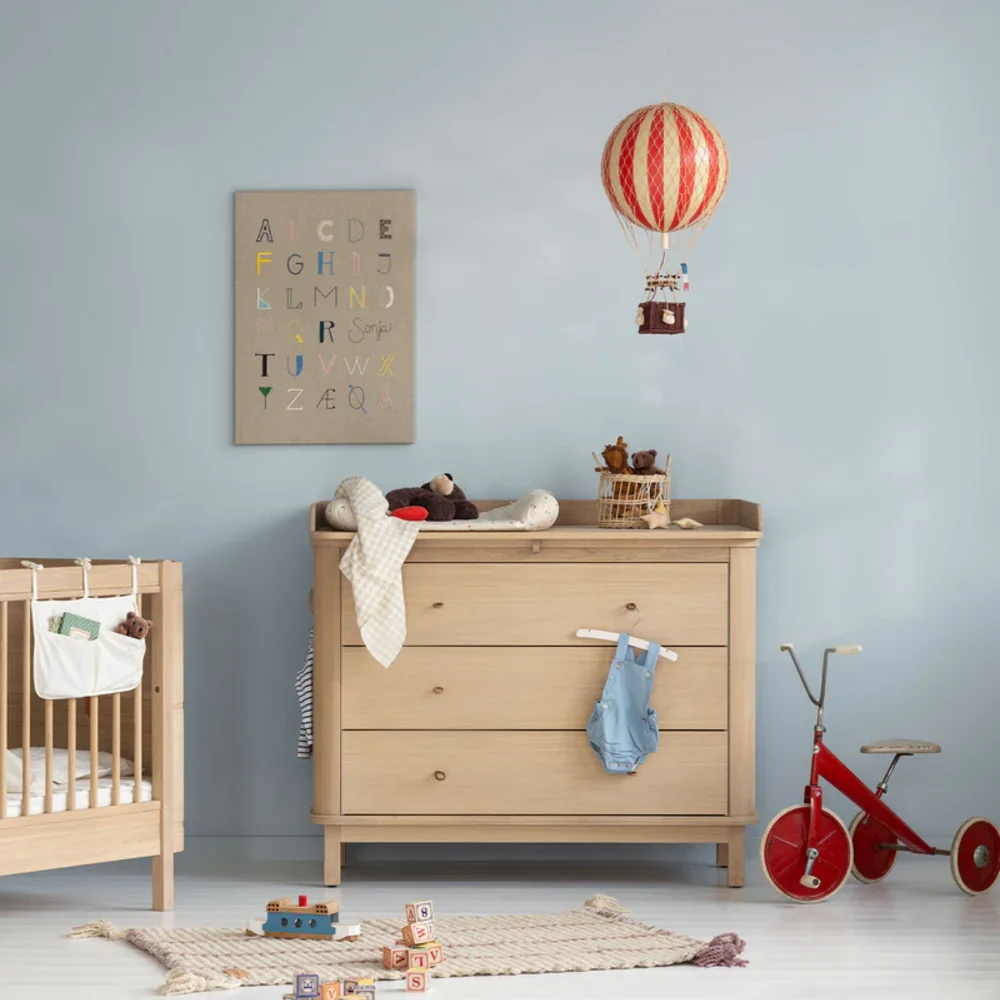 Nursery dresser 3 drawers Oak