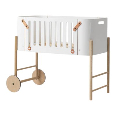 Co-sleeper incl. omvormbare bank, 42x82 cm White/oak
