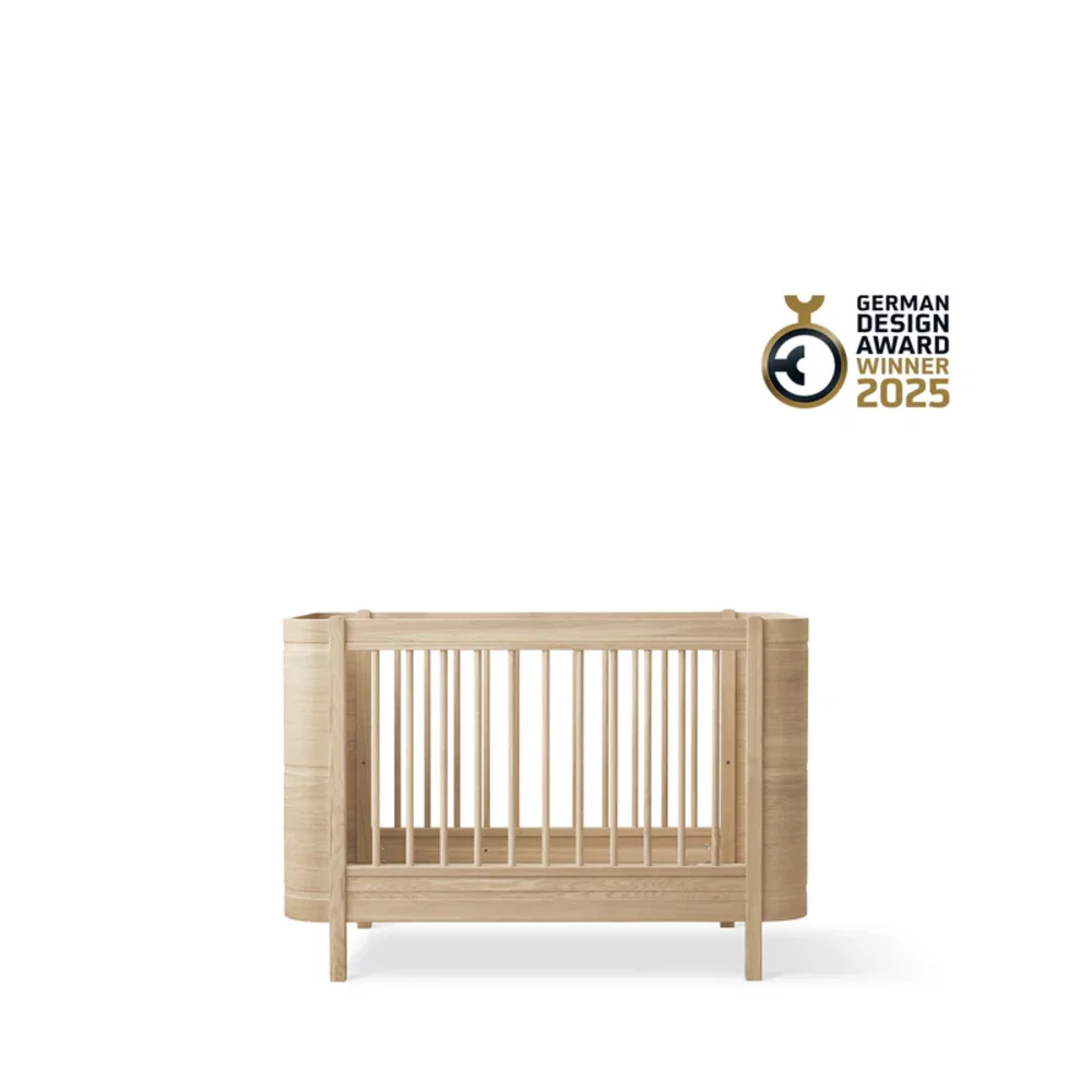 Mini+ cot bed, 68x122 cm Oak