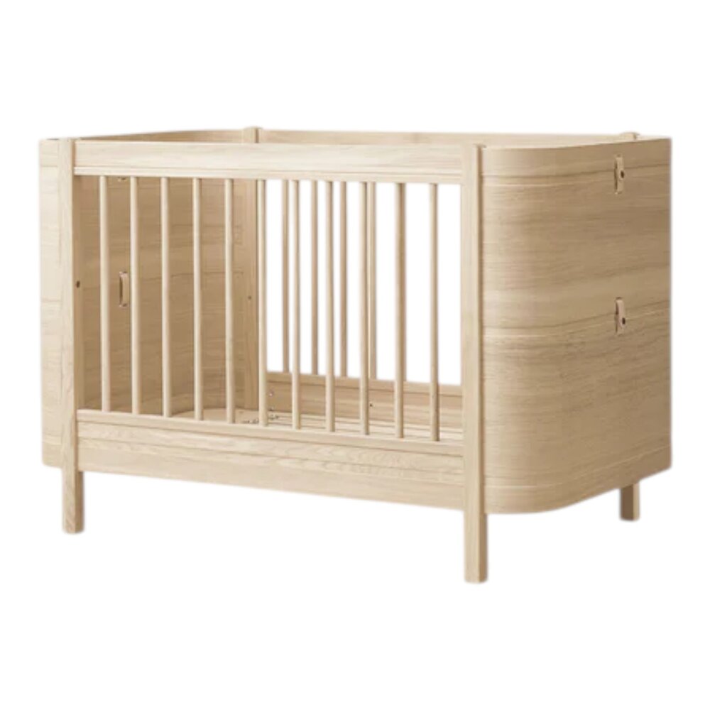 Mini+ cot bed, 68x122 cm Oak