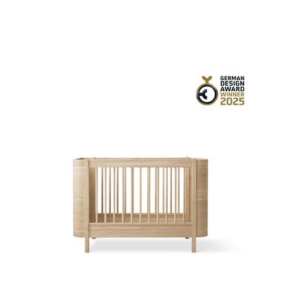Mini+ cot bed, 68x122 cm Oak