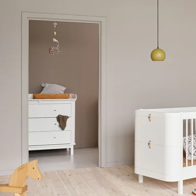 Nursery dresser 3 drawers White Nursery dresser 3 drawers White