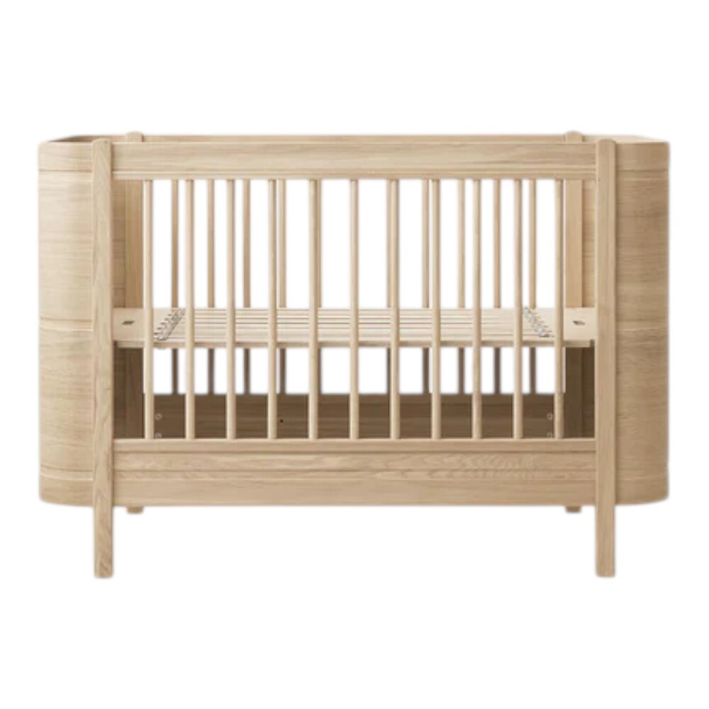 Mini+ cot bed, 68x122 cm Oak