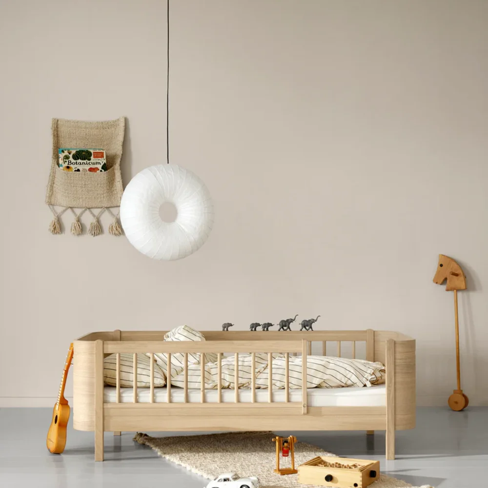 Mini+ cot bed incl. junior kit, 68x122/162 cm Oak Mini+ cot bed incl. junior kit, 68x122/162 cm Oak