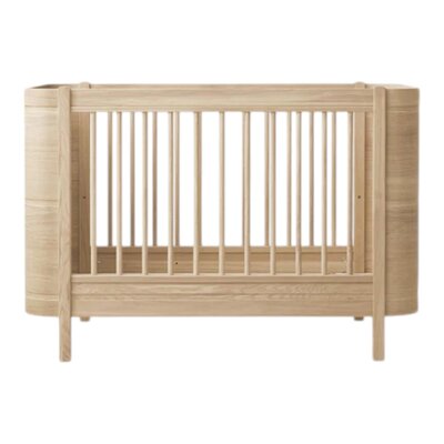 Mini+ cot bed incl. junior kit, 68x122/162 cm Oak Mini+ cot bed incl. junior kit, 68x122/162 cm Oak