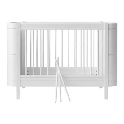 Mini+ cot bed incl. junior kit, 68x122/162 cm White