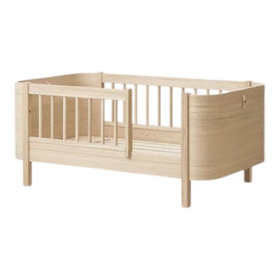 Mini+ cot bed incl. junior kit, 68x122/162 cm Oak Mini+ cot bed incl. junior kit, 68x122/162 cm Oak