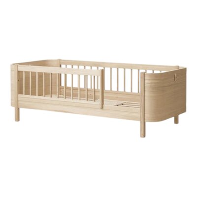 Mini+ cot bed incl. junior kit, 68x122/162 cm Oak Mini+ cot bed incl. junior kit, 68x122/162 cm Oak