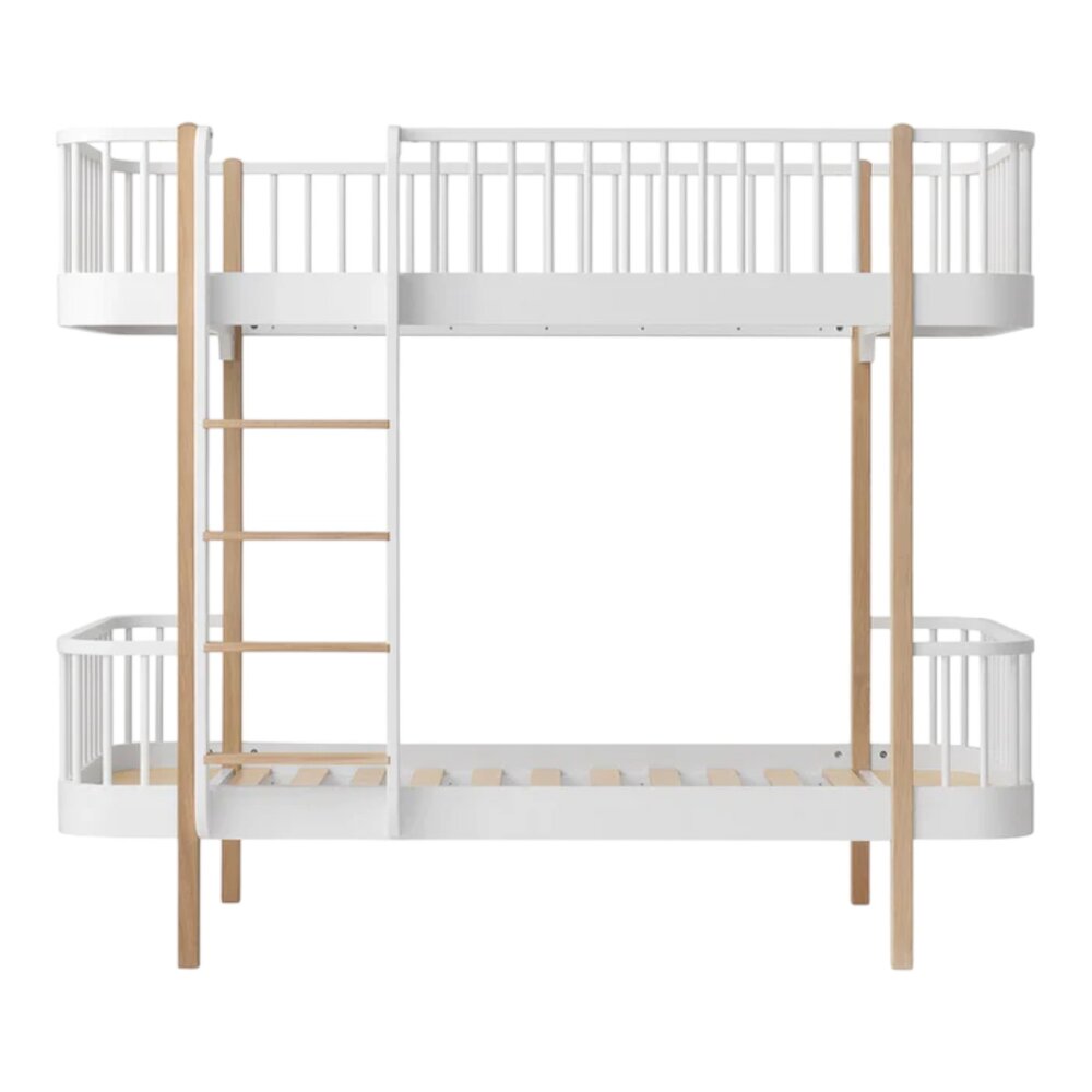 Original bunk bed, 90x200 cm White/oak