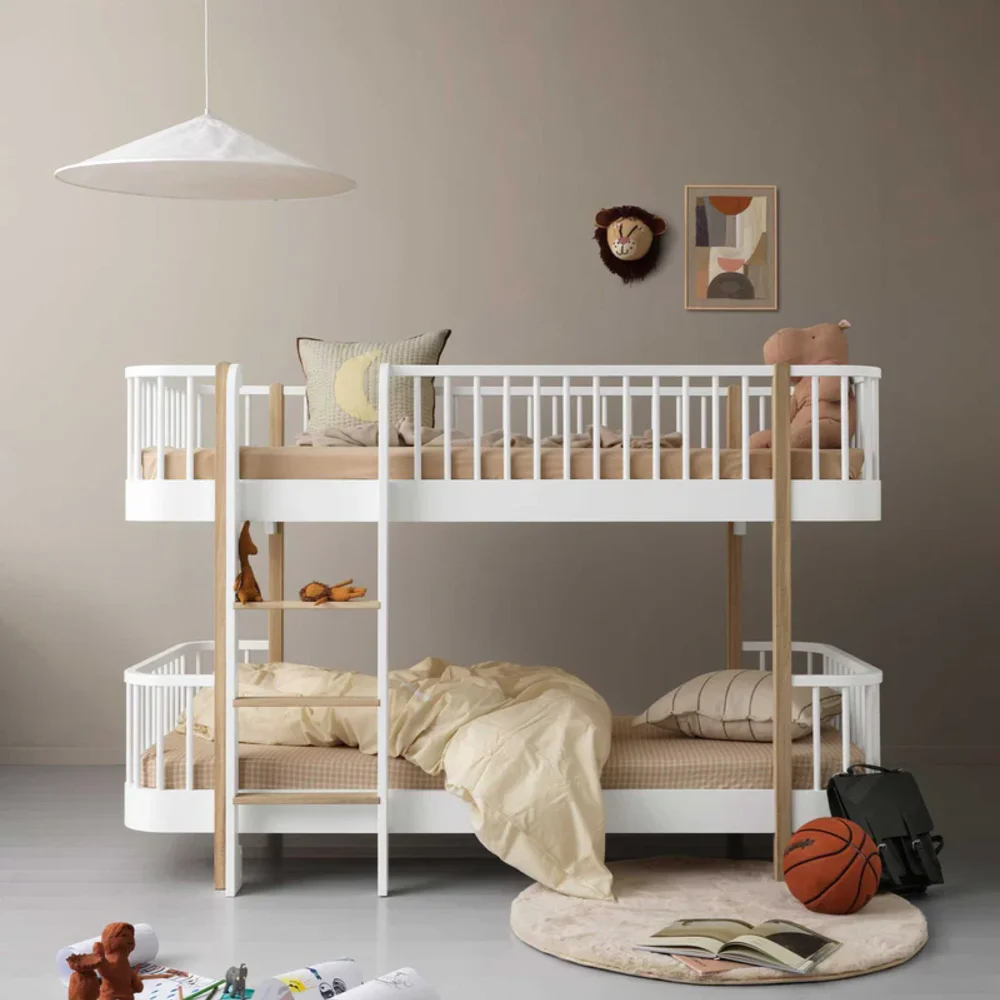 Original low bunk bed White/oak